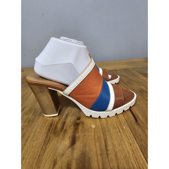 Seychelles Size 8.5 Sey Collection Tantalize Heeled Sandal In Orange Multi ... - Picture 3 of 13